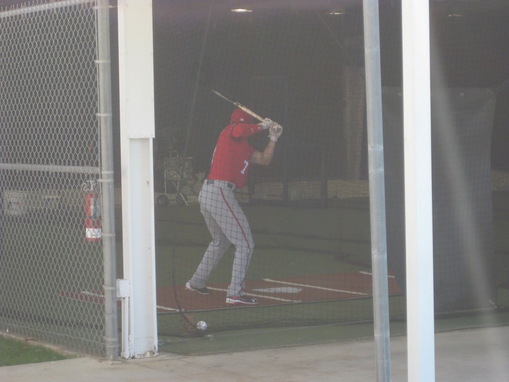 gerry trea turner batting cage