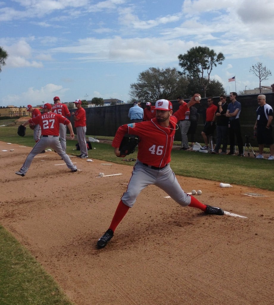 laura Sunrise Feb 23 Perez pitching