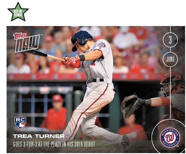 trea turner topps card