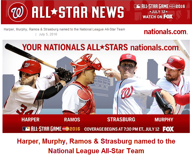 Nationals 2016 All Stars
