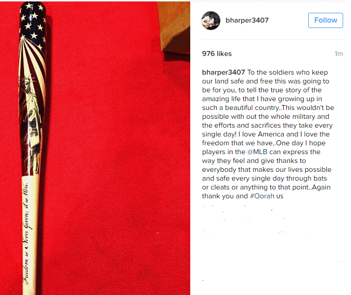 bryce harper july 4 2016 bat