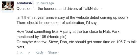 TalkNats Anniversary