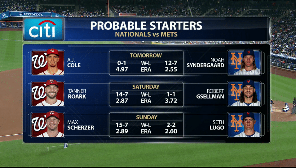Screenshot from SNY