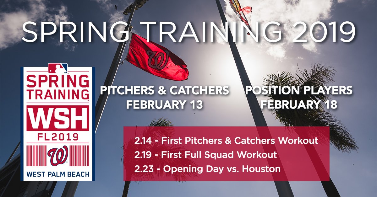 There are only 36days until Nats Spring Training camp opens