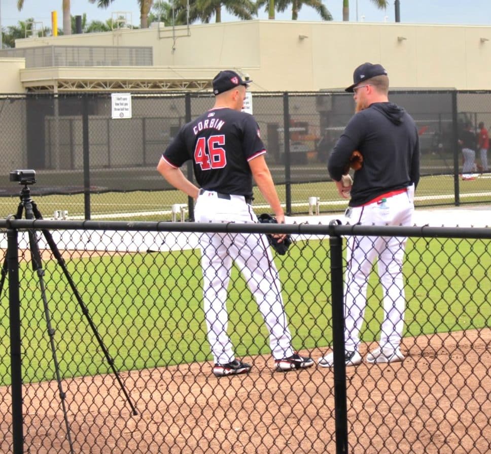 Sean Doolittle coaching up Patrick Corbin