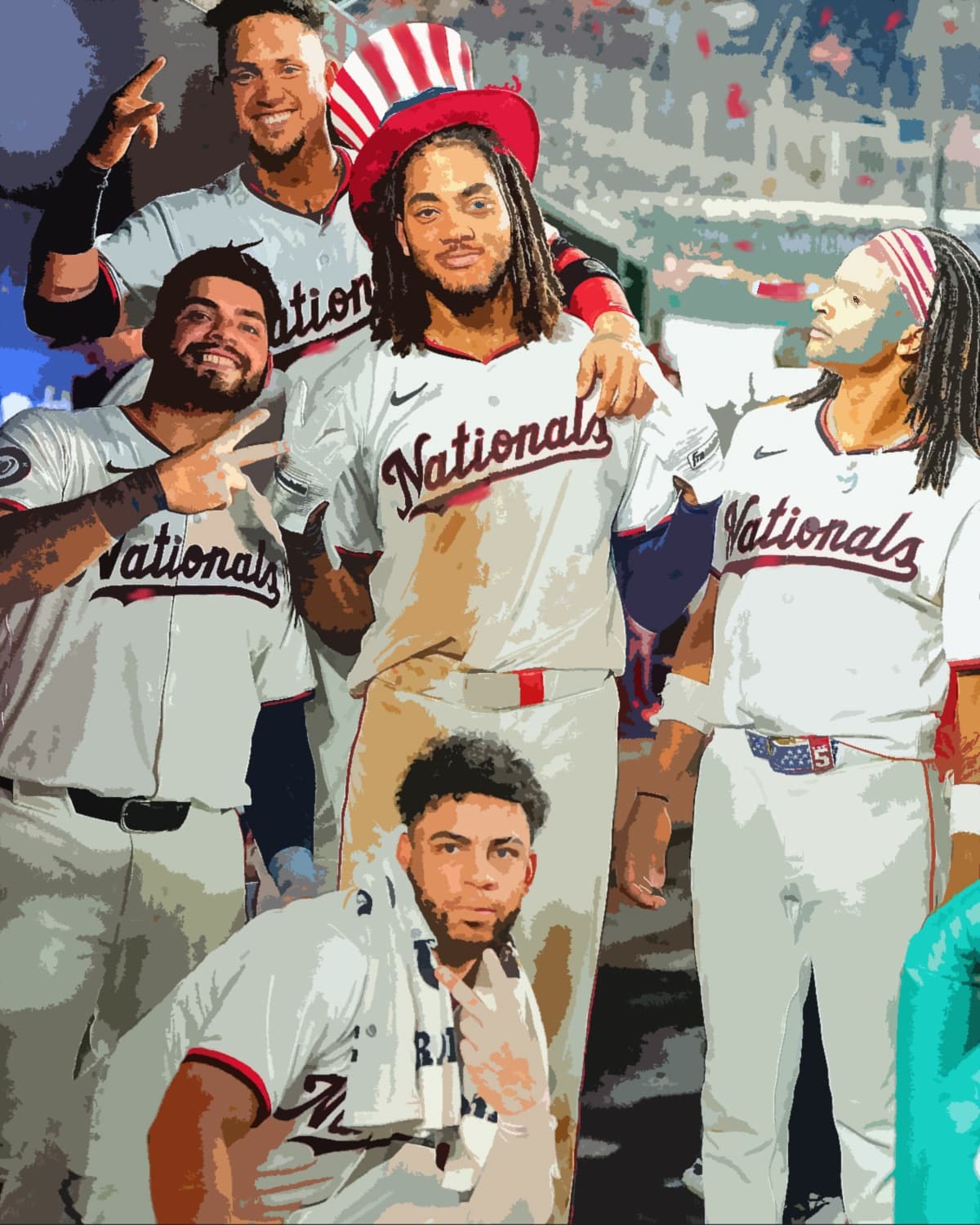 The Washington Nationals crushed 3 home runs last night to win