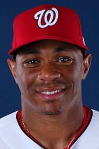 Washington Nationals first base coach Corey Ray