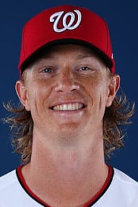 Washington Nationals pitching coach Simon Mathews